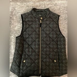 XL, like-new, Kensie Jeans, forrest green and black pattern vest, Women’s